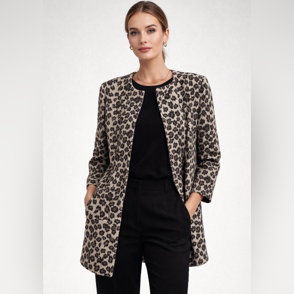 Leopard Print Women's Coat